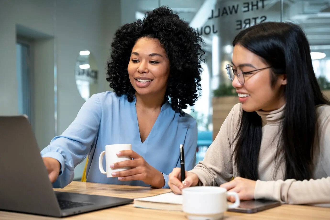 A team collaborating on a project